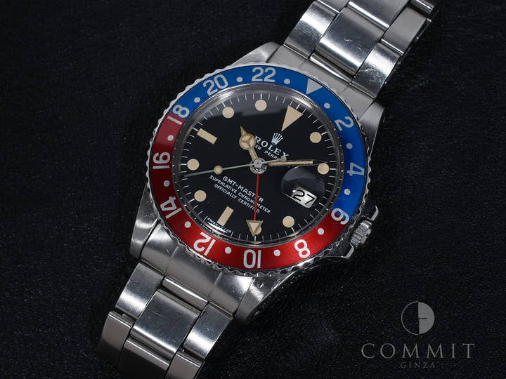 ロレックス GMTマスター Ref.1675 ステンレススチール ブラック文字盤 オイスターブレスレット