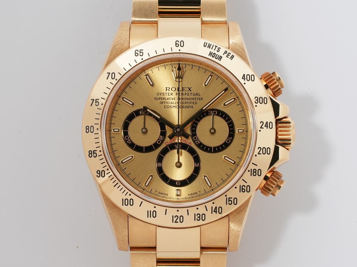 ロレックス デイトナ エルプリメロ Ref.16528 18KYG シャンパン文字盤 中古 th6fa2an