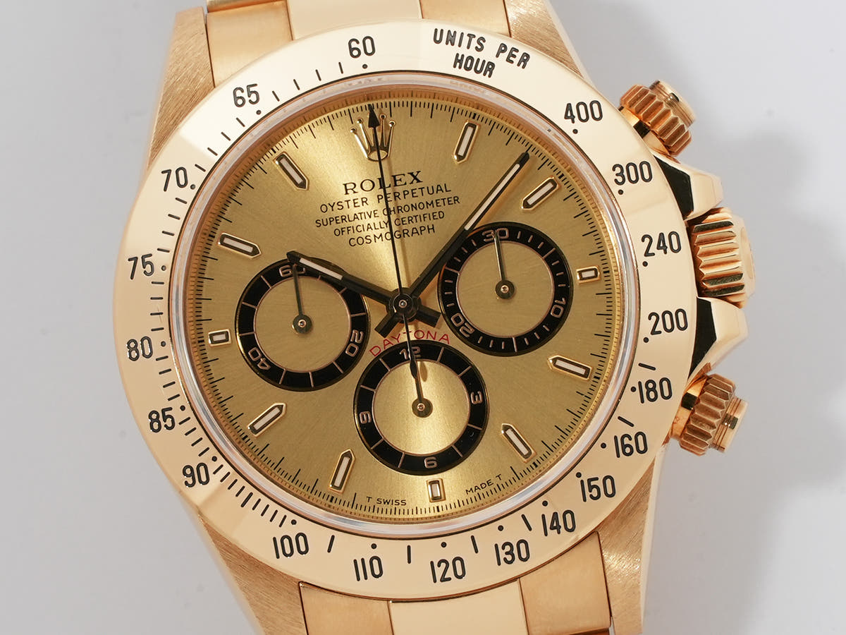 ロレックス デイトナ エルプリメロ Ref.16528 18KYG シャンパン文字盤 中古 th6fa2an