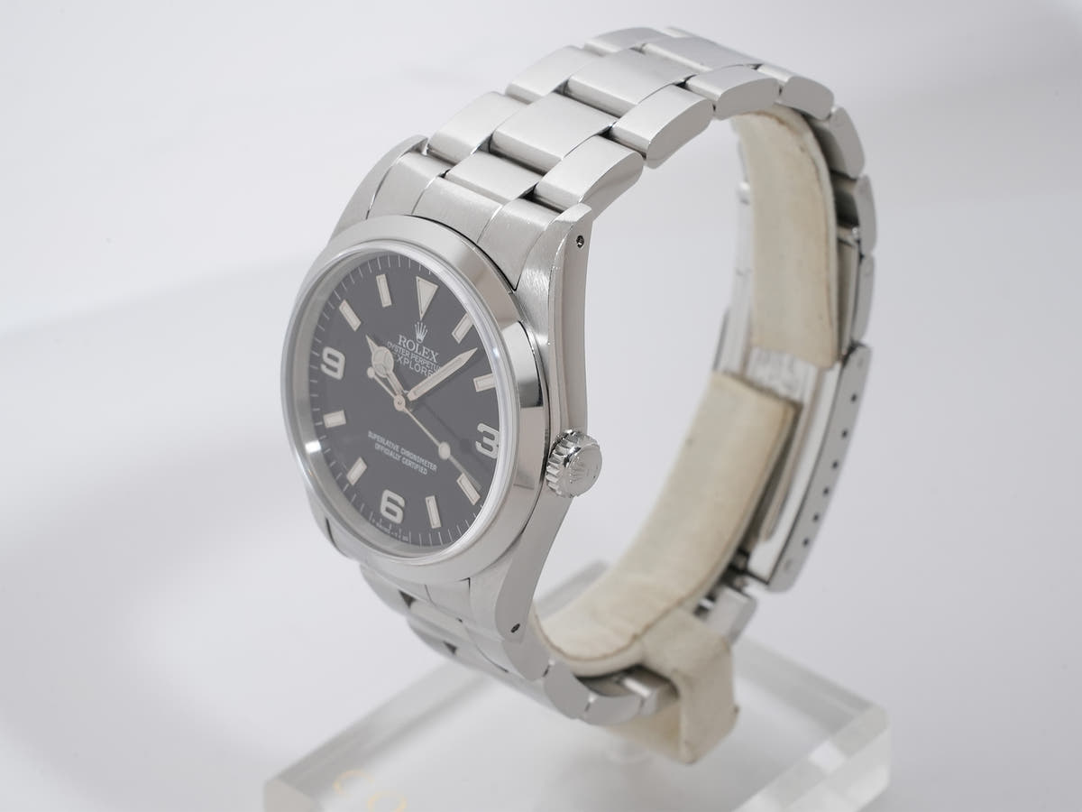 ロレックス エクスプローラーⅠ Ref.14270 ブラック文字盤 中古 uhz42tbn
