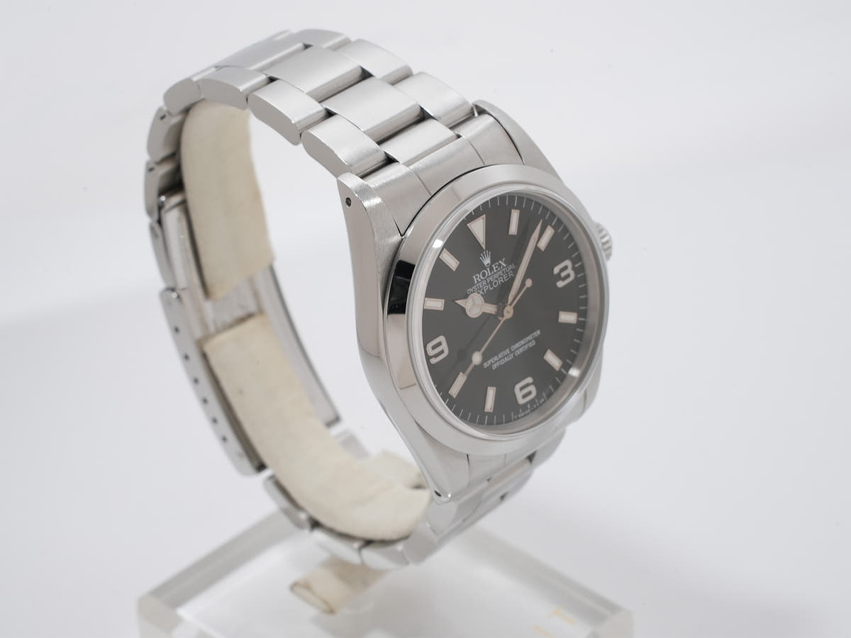 ロレックス エクスプローラーⅠ Ref.14270 ブラック文字盤 中古 uhz42tbn