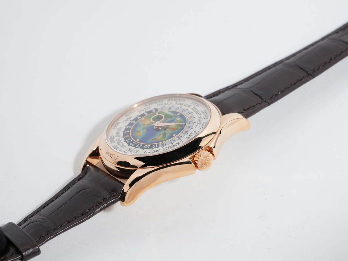 パテックフィリップ ワールドタイム クロワゾネ Ref.5131R-010 18KRG クロワゾネ文字盤 極美品 u4hh44xd
