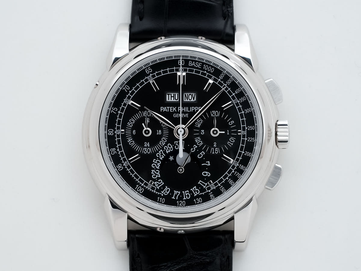 パテックフィリップ パーペチュアルカレンダー クロノグラフ Ref.5970P-001 PT ブラック文字盤 美品 jjce7u5j