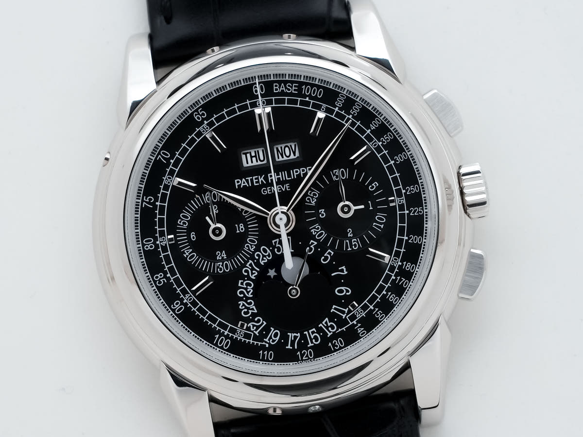 パテックフィリップ パーペチュアルカレンダー クロノグラフ Ref.5970P-001 PT ブラック文字盤 美品 jjce7u5j