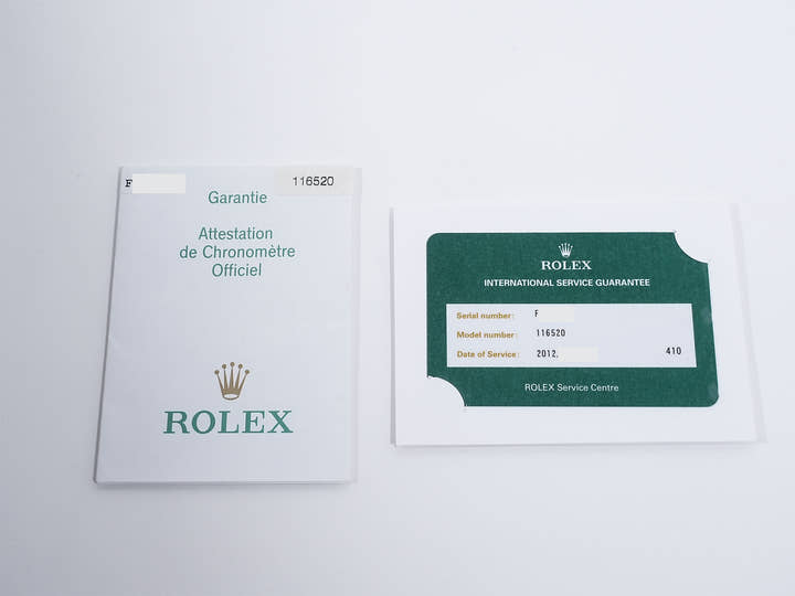 ロレックス デイトナ Ref.116520 ステンレススチール ブラック文字盤