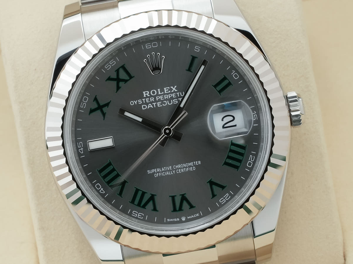 ロレックス デイトジャスト41 Ref.126334 スレートローマン文字盤 未使用 8x8989zz