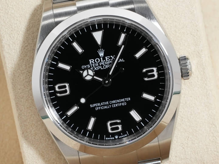 ロレックス エクスプローラー36 Ref.124270 ステンレススチール ブラック文字盤