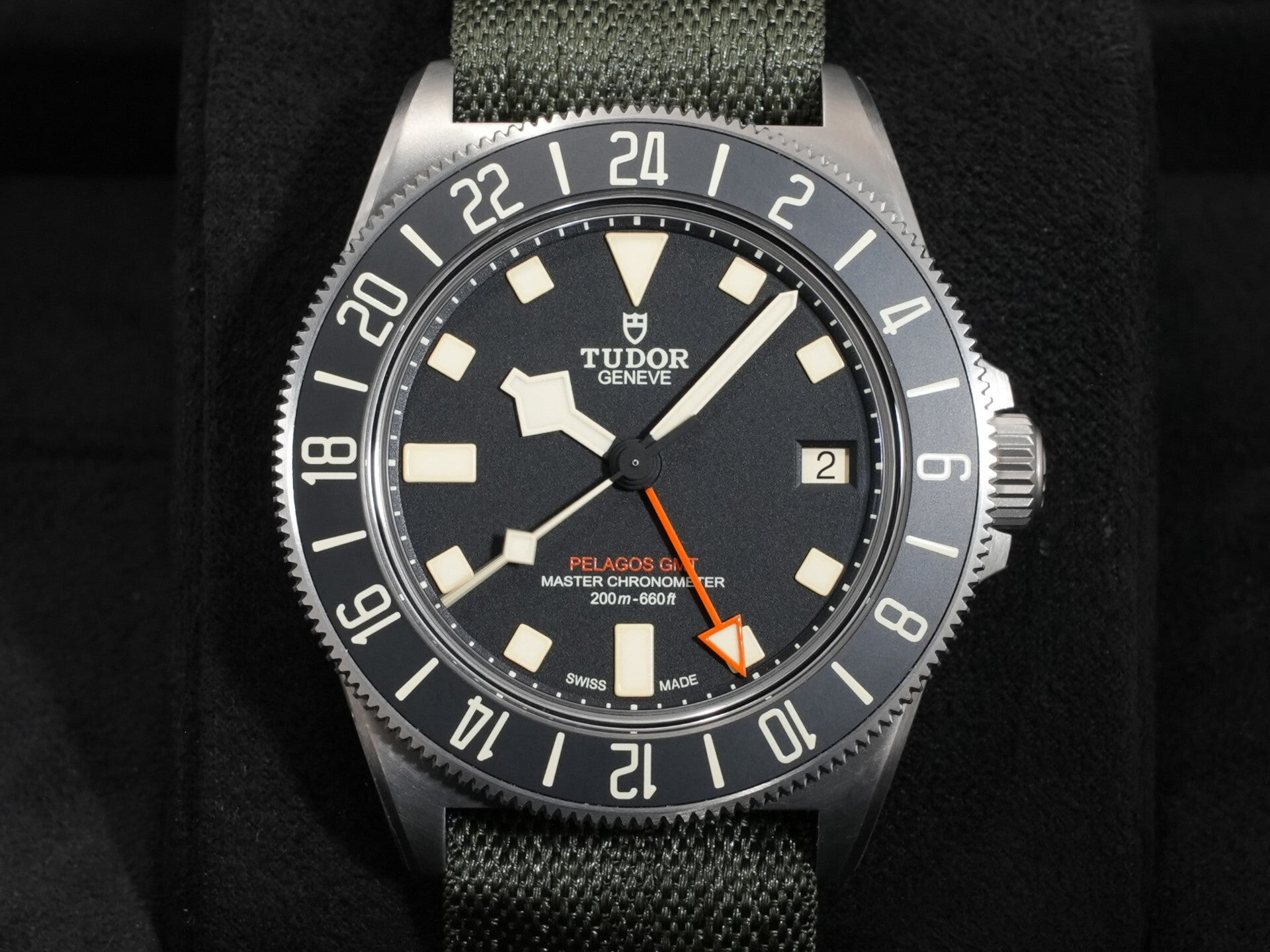 チューダー Pelagos FXD GMT Ref.M2542G257NU-0002 TI ブラック文字盤