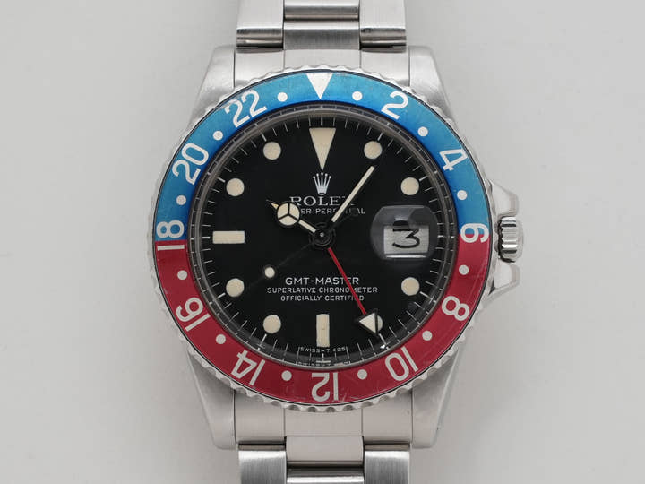 ロレックス GMTマスター Ref.1675 ステンレススチール ブラック文字盤 オイスターブレスレット