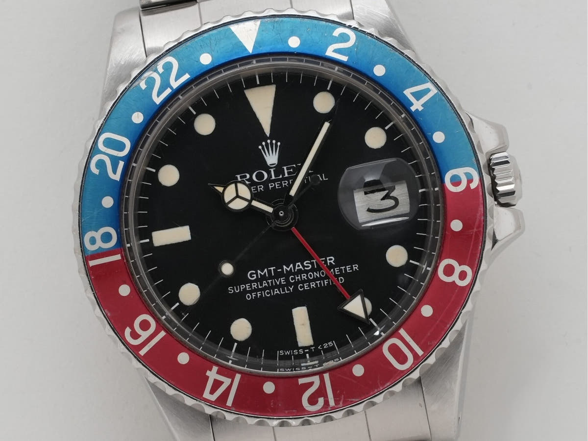 Rolex GMT Master Ref.1675 SS Black Dial Used ropdhx6e