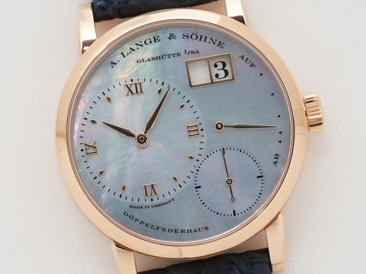 A. Lange &amp; Söhne Little Lange 1 Soiree Ref.113.041 18KPG Shell Dial Used aiu8k8en
