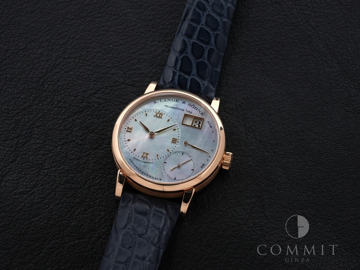 A. Lange &amp; Söhne Little Lange 1 Soiree Ref.113.041 18KPG Shell Dial Used aiu8k8en