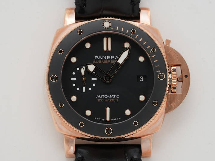 パネライ サブマーシブル 42mm Ref.PAM00974 ブラック文字盤 美中古 d6gza98f