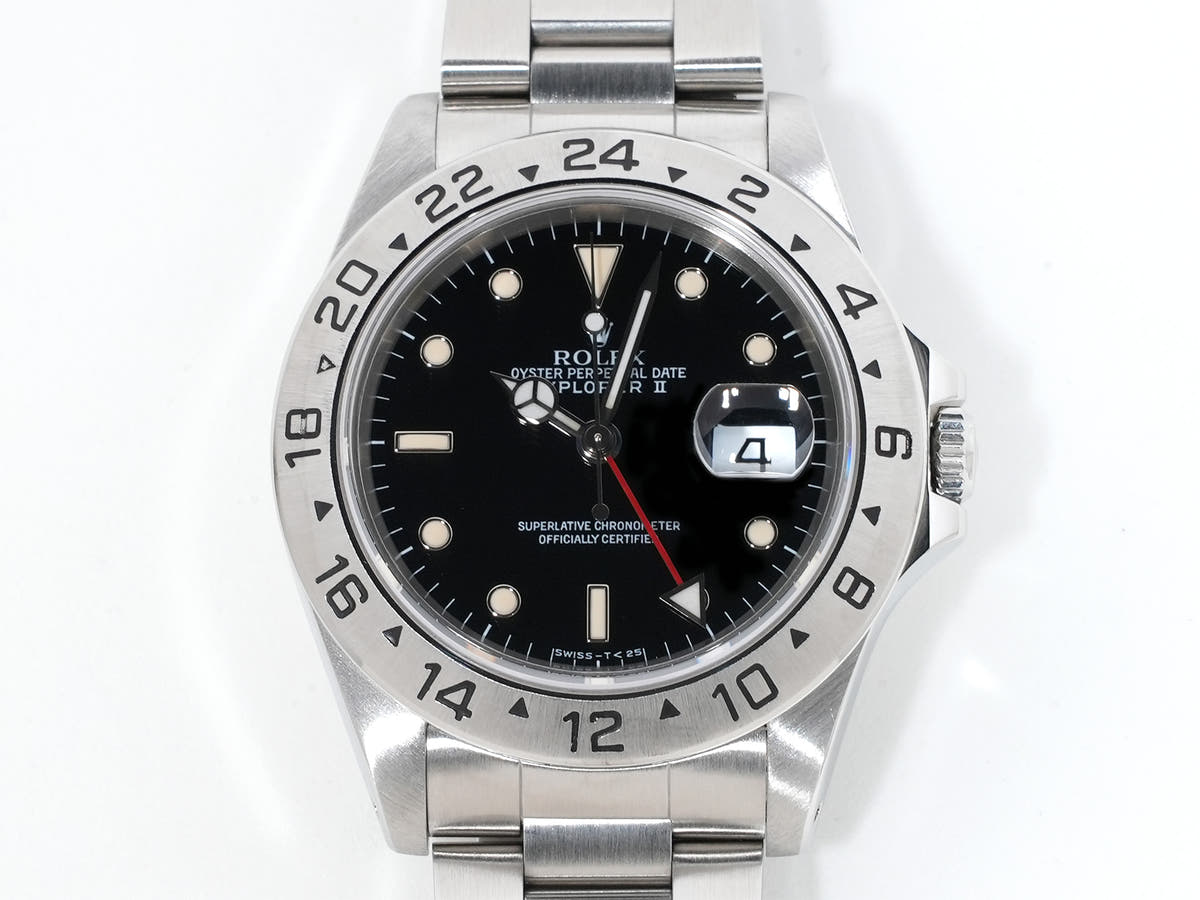 ロレックス エクスプローラーII Ref.16570 ブラック文字盤 中古 m6a2x6jy