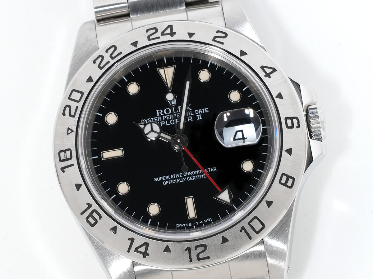 ロレックス エクスプローラーII Ref.16570 ブラック文字盤 中古 m6a2x6jy