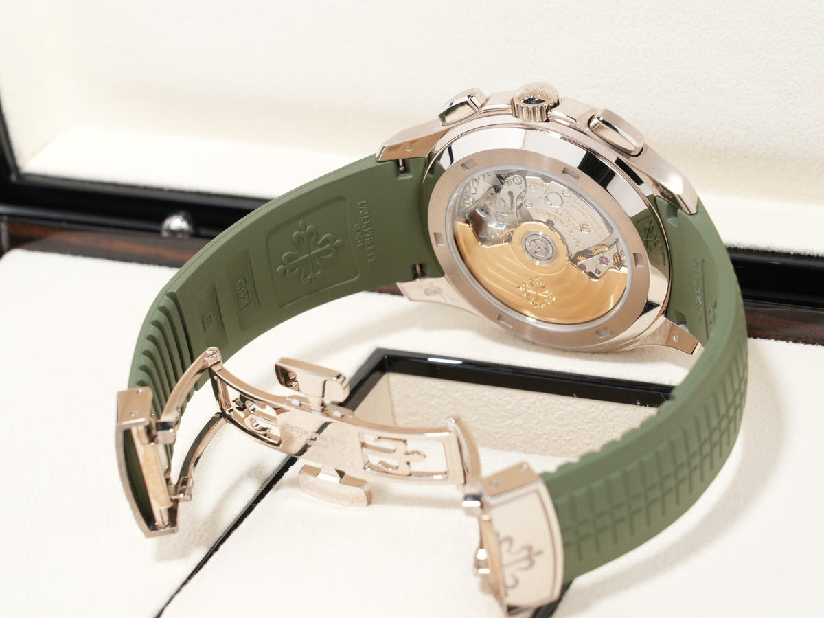 パテックフィリップ アクアノート Ref.5968G-010 18KWG カーキグリーン文字盤 美品 oya93h2i
