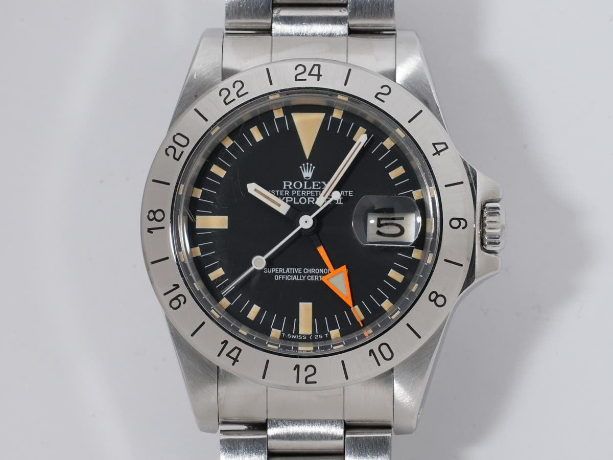ロレックス エクスプローラーII Ref.1655 ブラック文字盤 中古 hporyxuu