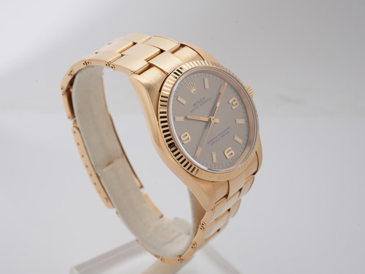 ロレックス オイスターパーペチュアル Ref.14238 グレー文字盤 中古 ejikqgko