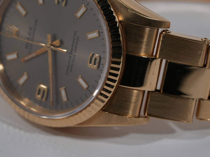 Rolex Oyster Perpetual Ref. 14238 Yellow Gold Gray Dial