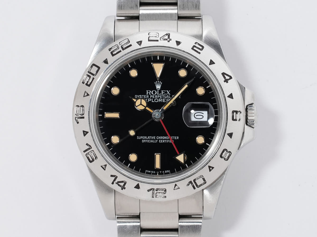 ロレックス エクスプローラーII Ref.16550 ブラック文字盤 中古 c2dd3nay
