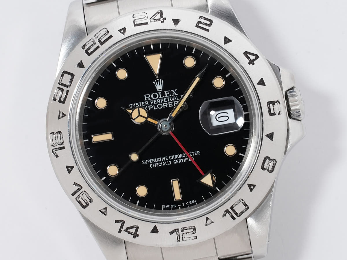 ロレックス エクスプローラーII Ref.16550 ブラック文字盤 中古 c2dd3nay