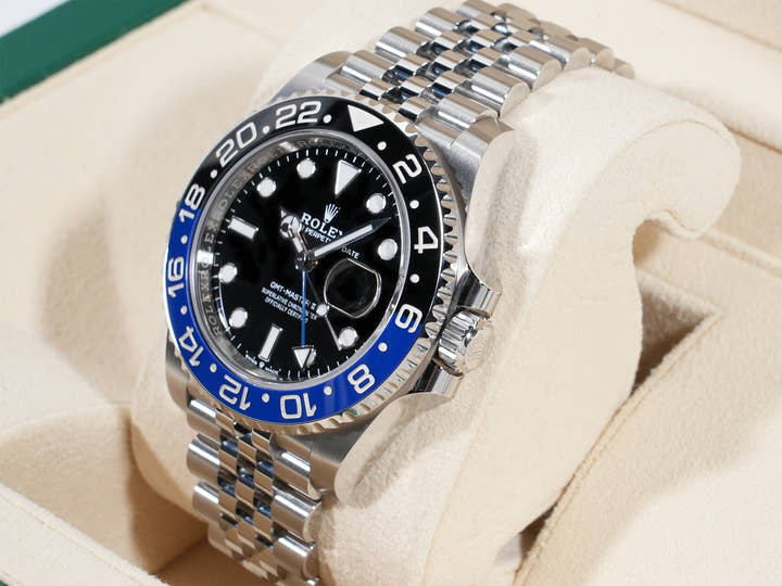 Rolex GMT-Master II Ref. 126710BLNR Stainless Steel Black Dial Jubilee Bracelet