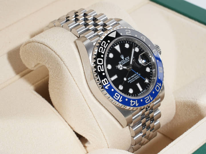 Rolex GMT-Master II Ref. 126710BLNR Stainless Steel Black Dial Jubilee Bracelet
