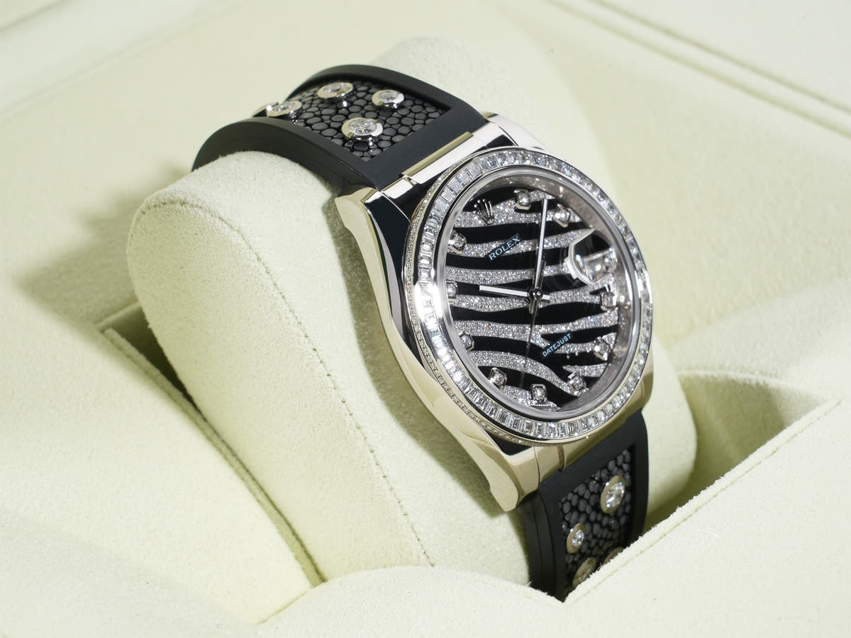 Rolex Datejust Ref.116189BBR 18KWG Zebra Dial Good Condition Used w9jphaw8