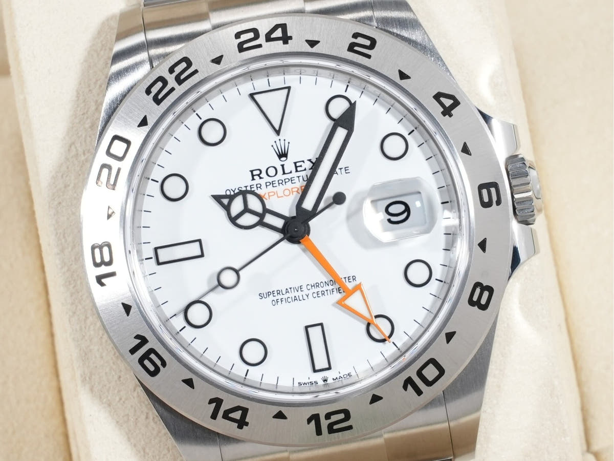 ロレックス エクスプローラーII Ref.226570 ホワイト文字盤 未使用 p3t9ic7s