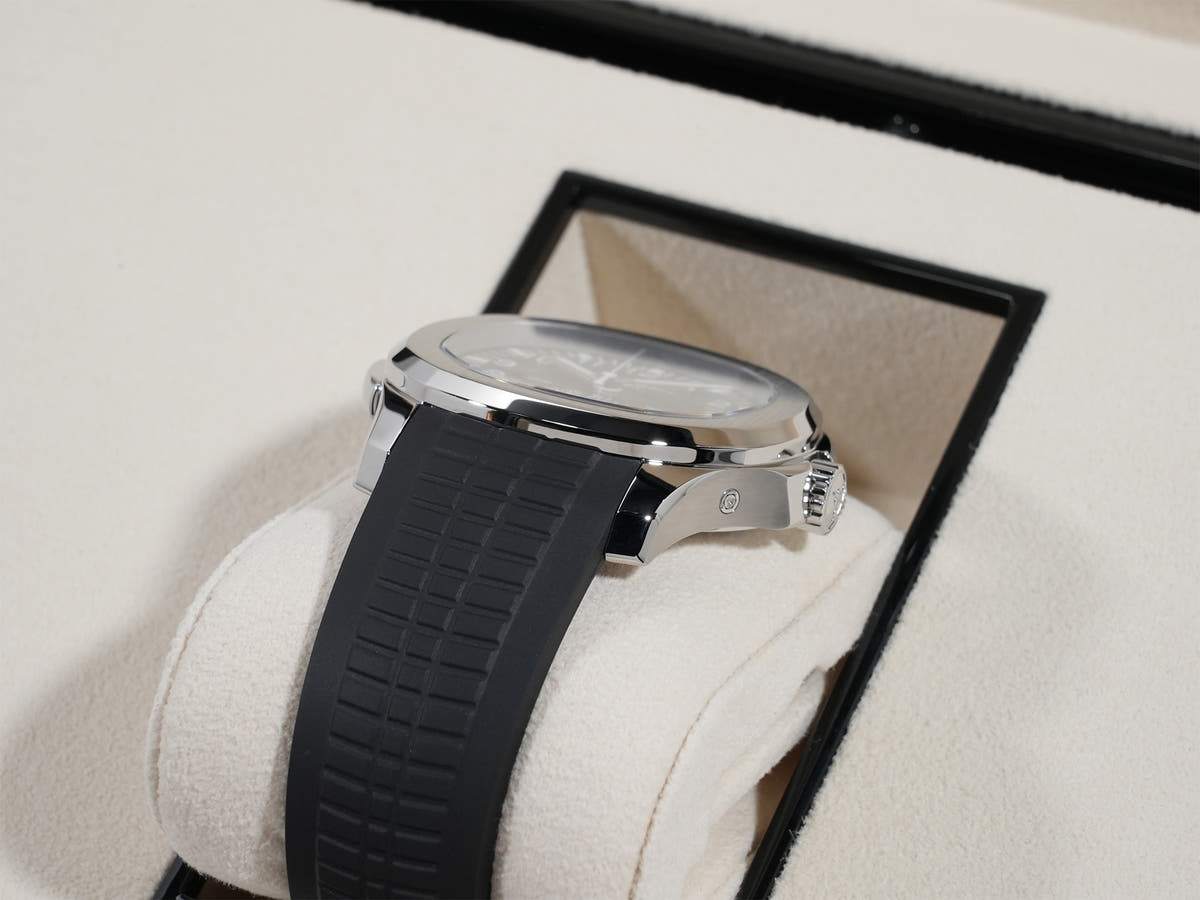 パテックフィリップ アクアノート トラベルタイム Ref.5164A-001 SS ブラック文字盤 極美品 iu5sy5s2
