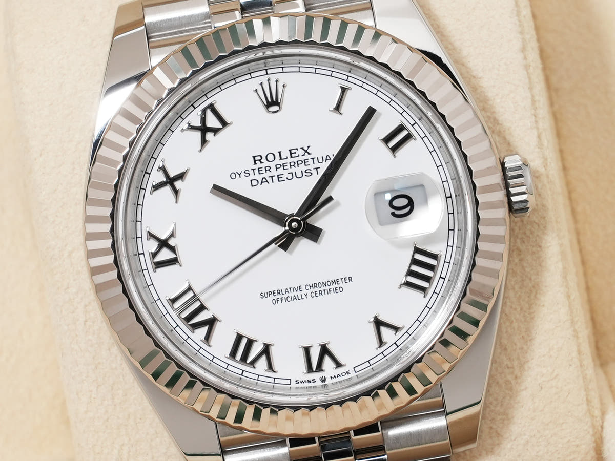 ロレックス デイトジャスト41 Ref.126334 ホワイトローマン文字盤 美品 waipj5yw