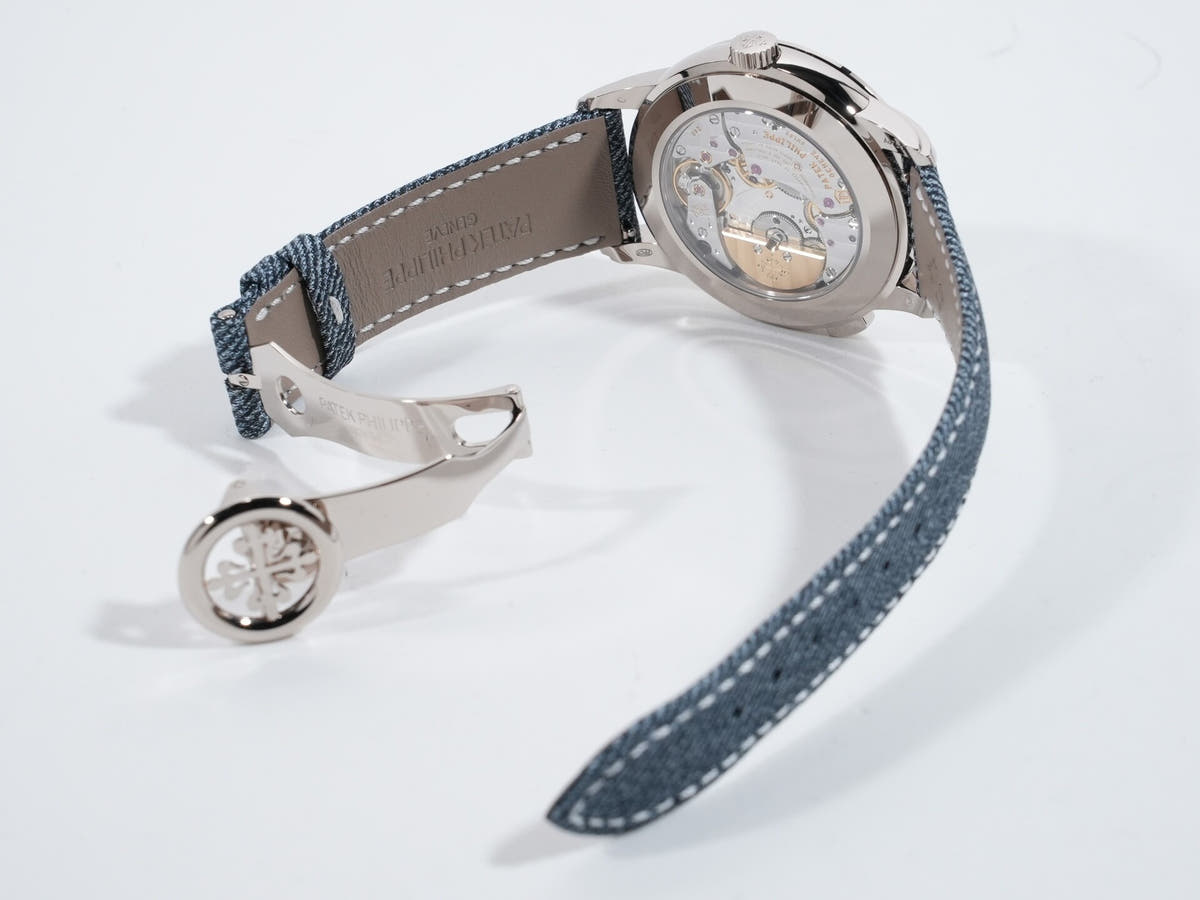 Patek Philippe Complications World Time Date Ref.5330G-001 18KWG Blue Gray Opaline Dial Unused tgdxfp2v