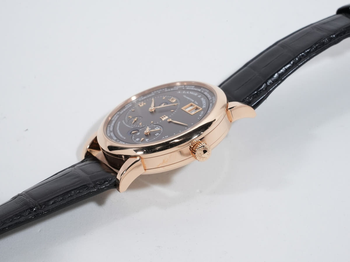 A. Lange &amp; Söhne Lange 1 Time Zone Ref.116.033 18KPG Grey Dial Used 6jfwxo82