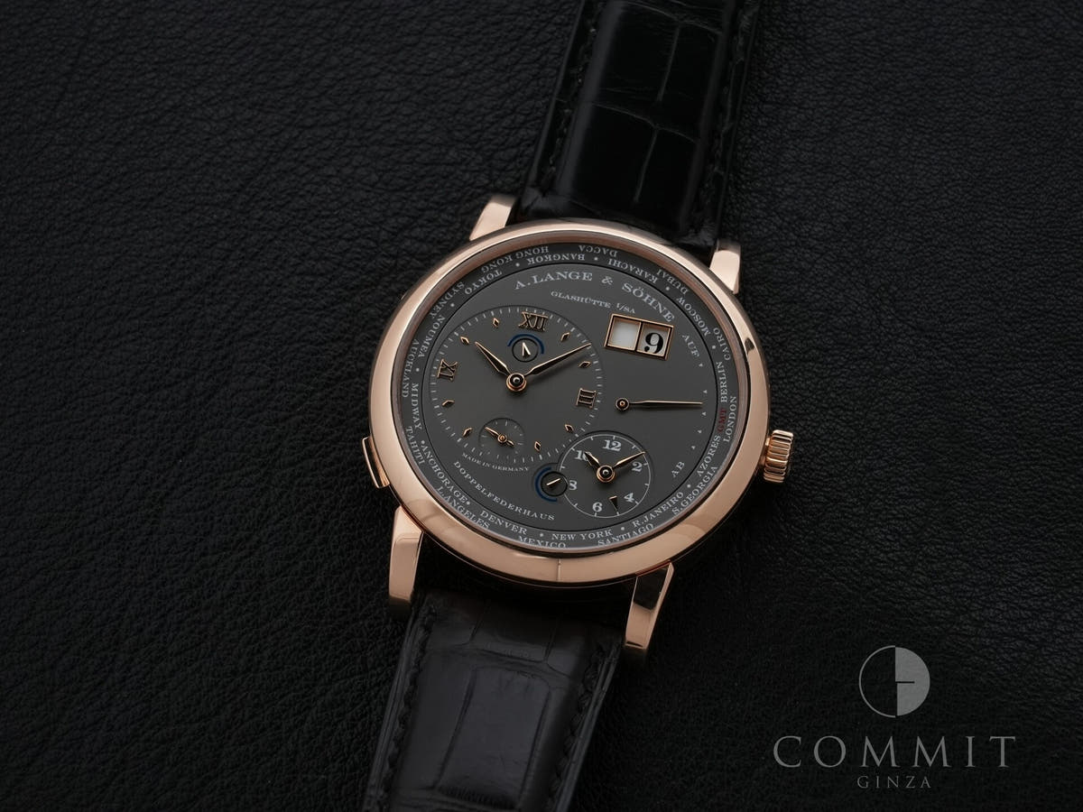 A. Lange &amp; Söhne Lange 1 Time Zone Ref.116.033 18KPG Grey Dial Used 6jfwxo82