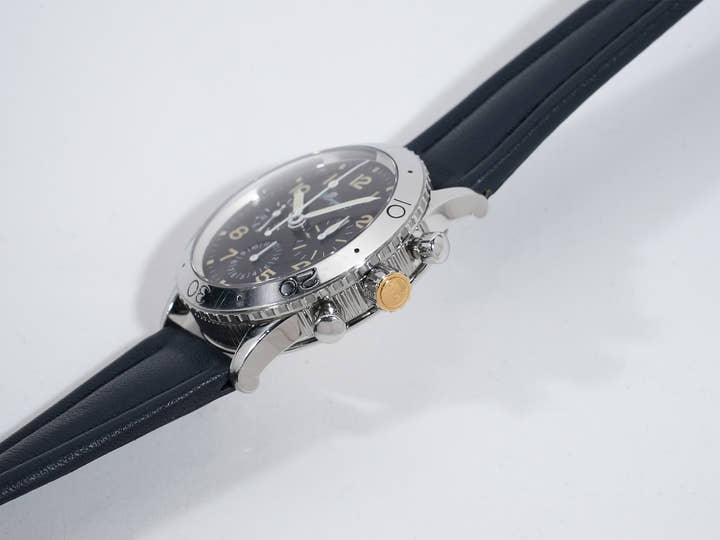 ブレゲ アエロナバル フライバッククロノグラフ Ref.3800ST/92/3W6 SS ブラック文字盤 中古 kwqznyfd