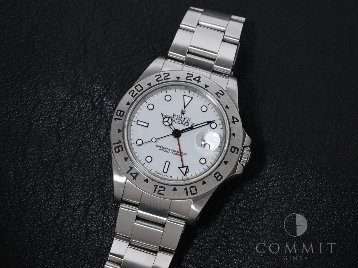 ロレックス エクスプローラーII Ref.16570 ホワイト文字盤 中古 gmiu68ox