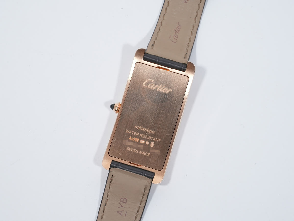 カルティエ タンク サントレ Ref.WGTA0025 18KPG ブラック文字盤 美中古 6ziisfiz