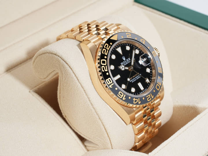 ロレックス GMTマスターII Ref.126718GRNR イエローゴールド ブラック文字盤 オイスターブレスレット