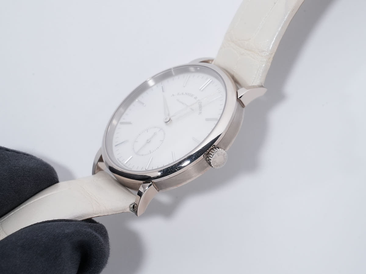 A. Lange &amp; Söhne Saxonia Ref.219.047 18KWG White Shell Dial Used 9mgkesdt