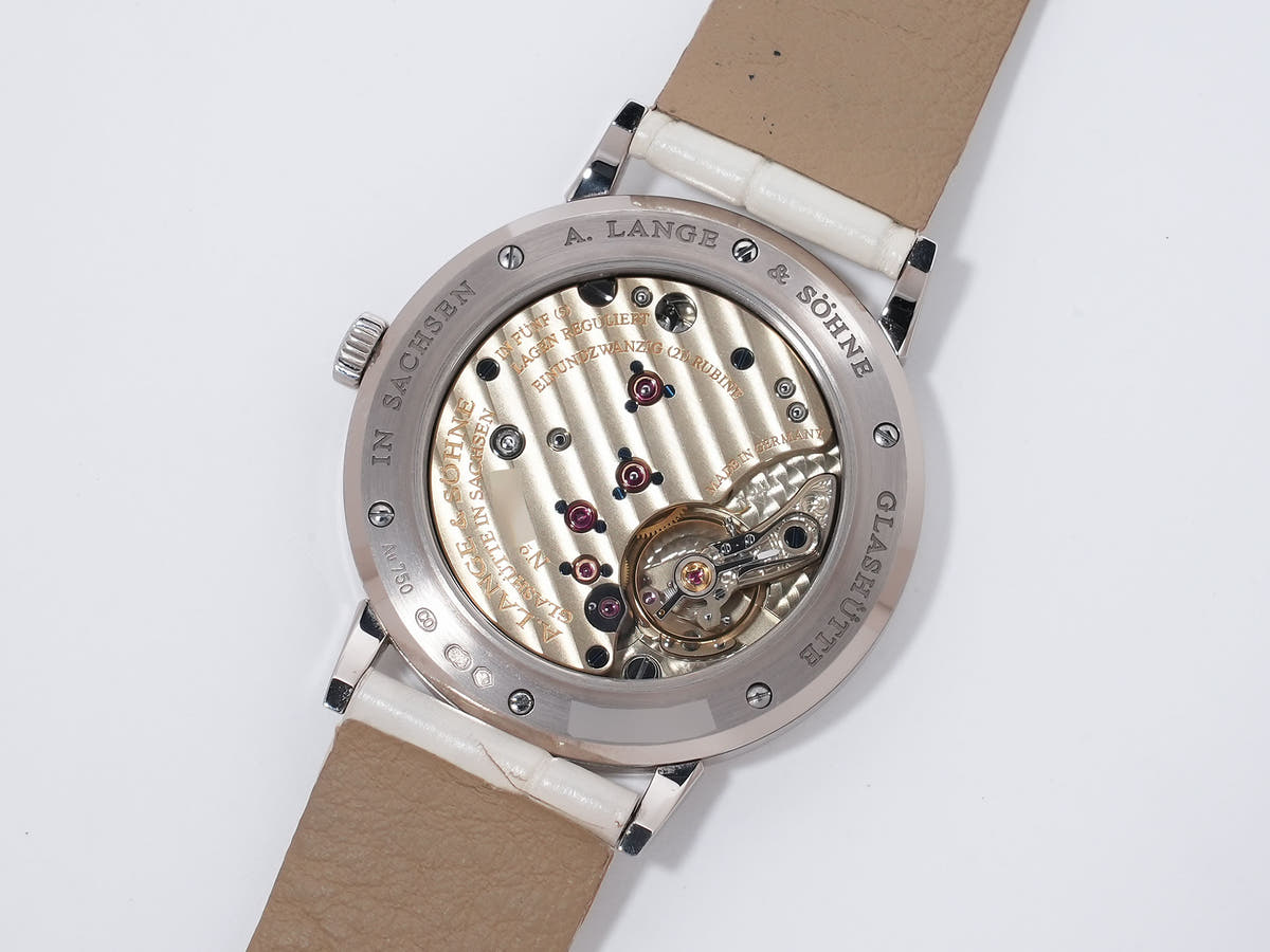 A. Lange &amp; Söhne Saxonia Ref.219.047 18KWG White Shell Dial Used 9mgkesdt