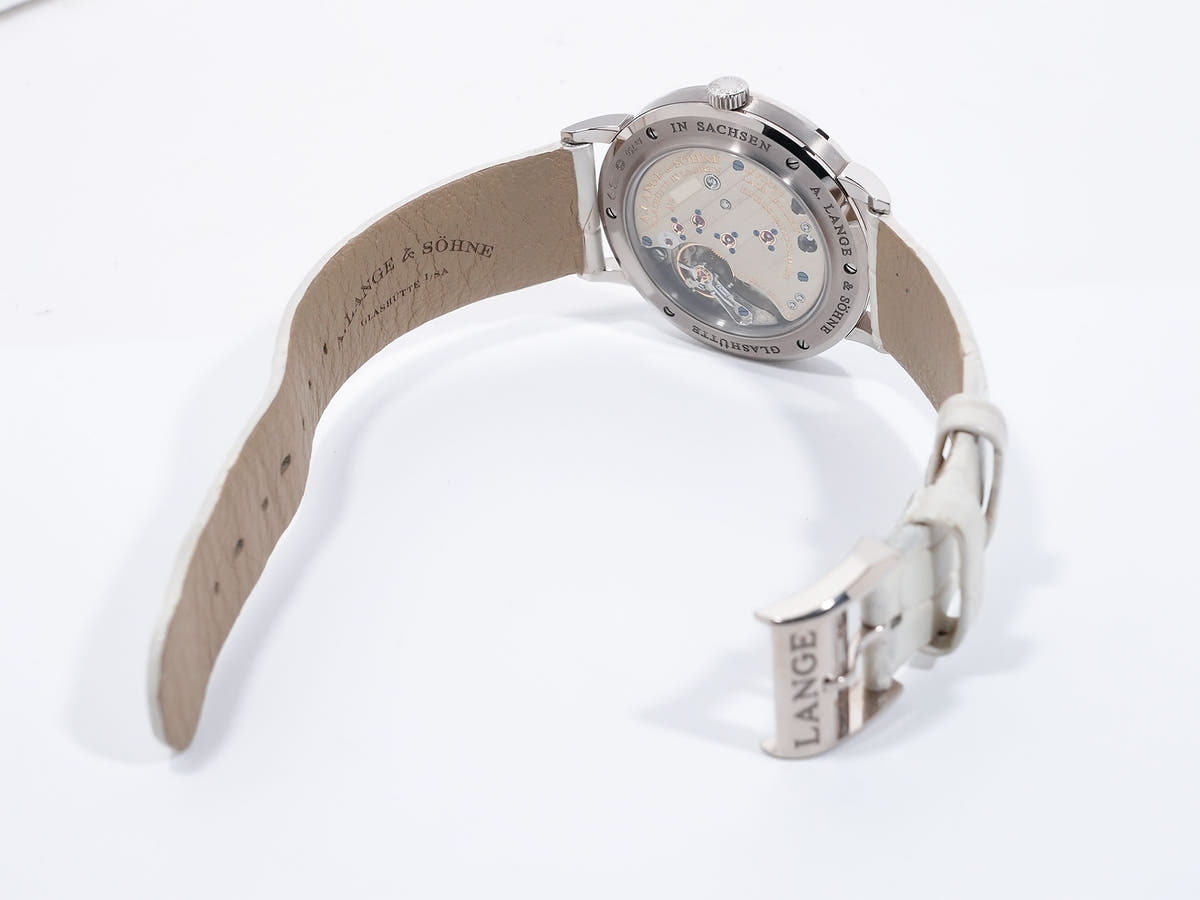 A. Lange &amp; Söhne Saxonia Ref.219.047 18KWG White Shell Dial Used 9mgkesdt