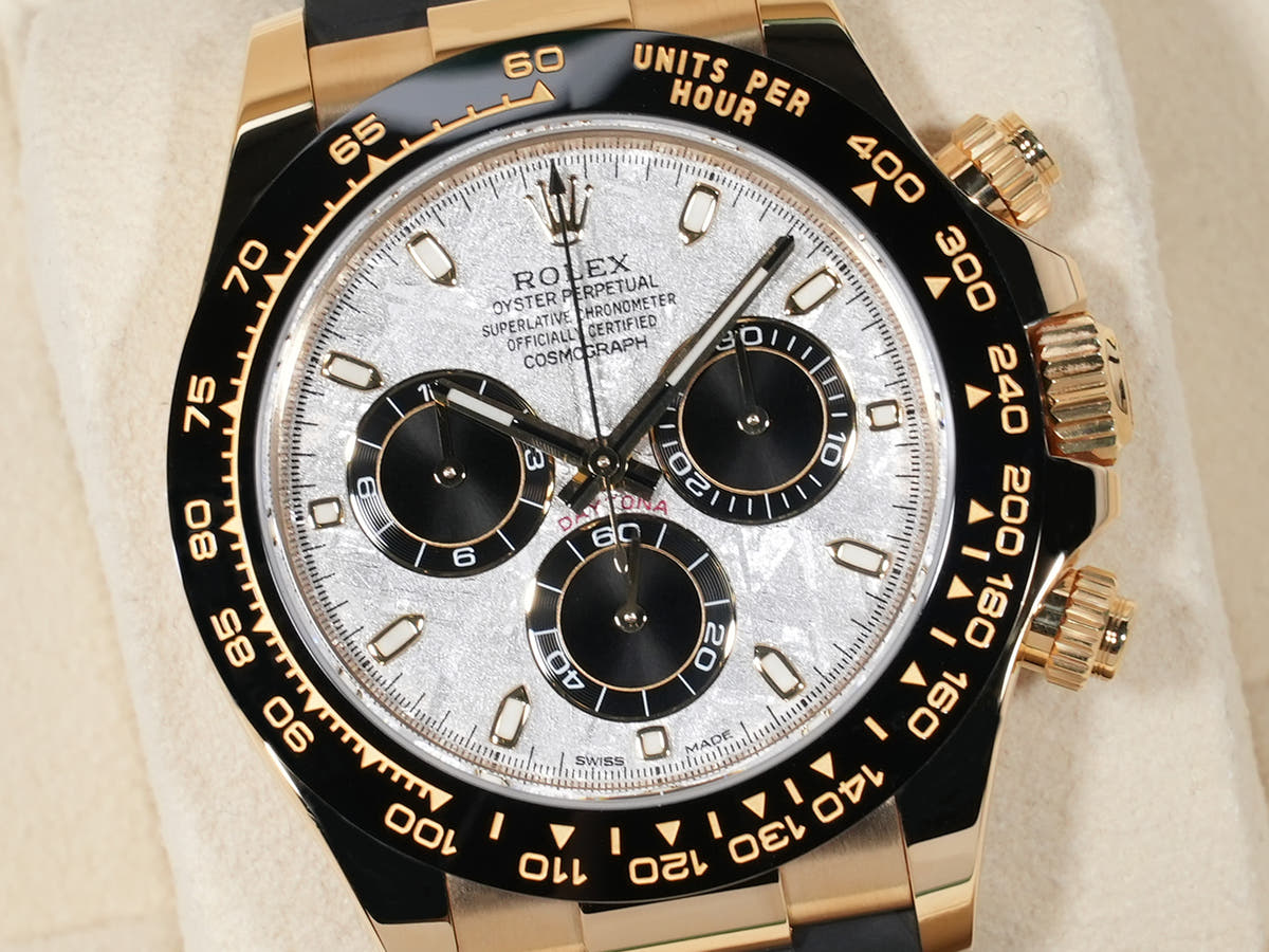ロレックス デイトナ Ref.116518LN 18KYG メテオライト文字盤 美中古 3suntxk2