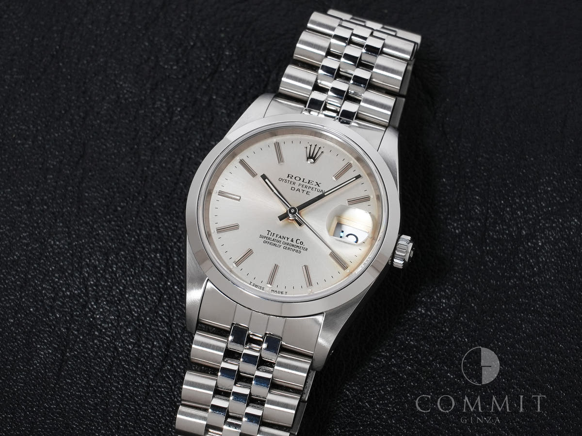 ロレックス オイスターパーペチュアル デイト TIFFANY＆Co. Ref.15200 シルバー文字盤 中古 yudqecx9