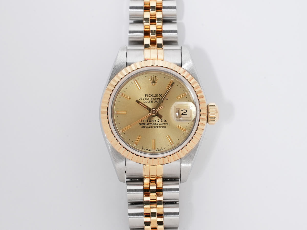 ロレックス デイトジャスト TIFFANY＆Co. Ref.69173 シャンパン文字盤 中古 4m7gmo59