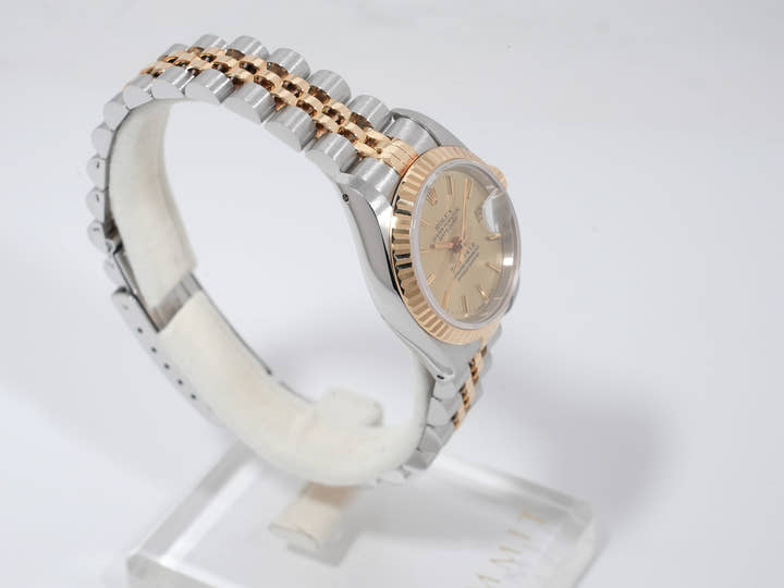 ロレックス デイトジャスト TIFFANY＆CO. Ref.69173 ステンレススチール/イエローゴールド シャンパン文字盤 ジュビリーブレスレット