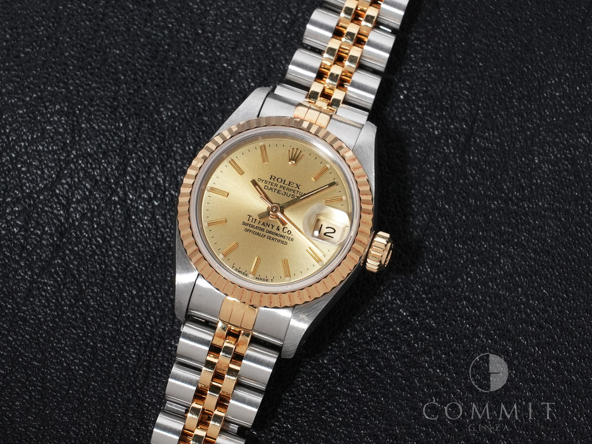 ロレックス デイトジャスト TIFFANY＆Co. Ref.69173 シャンパン文字盤 中古 4m7gmo59