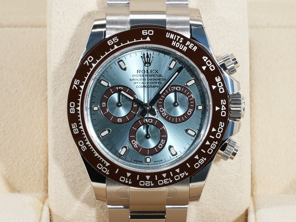 ロレックス デイトナ Ref.116506 PT アイスブルー文字盤 極美品 pumknnyf