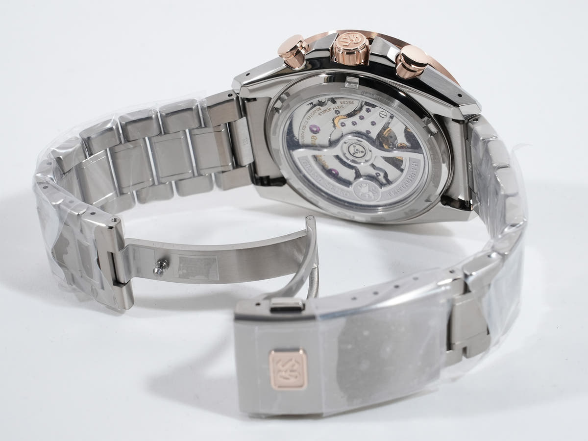Grand Seiko Evolution 9 Collection Mechanical Chronograph Tentagraph Ref.SLGC004 Ti Black/Pink Dial Unused a2w38eak