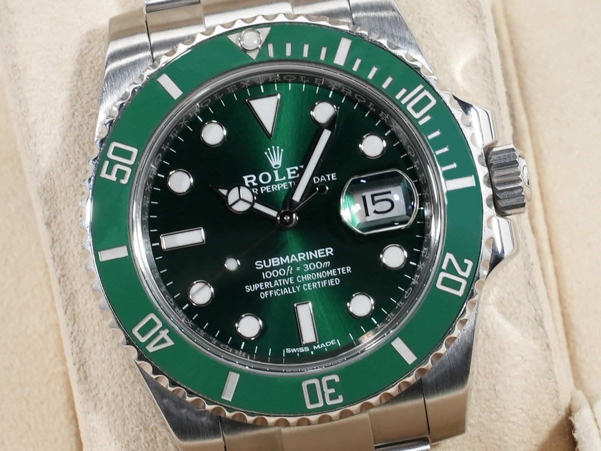 ロレックス サブマリーナー デイト Ref.116610LV グリーン文字盤 中古 x9kn862z