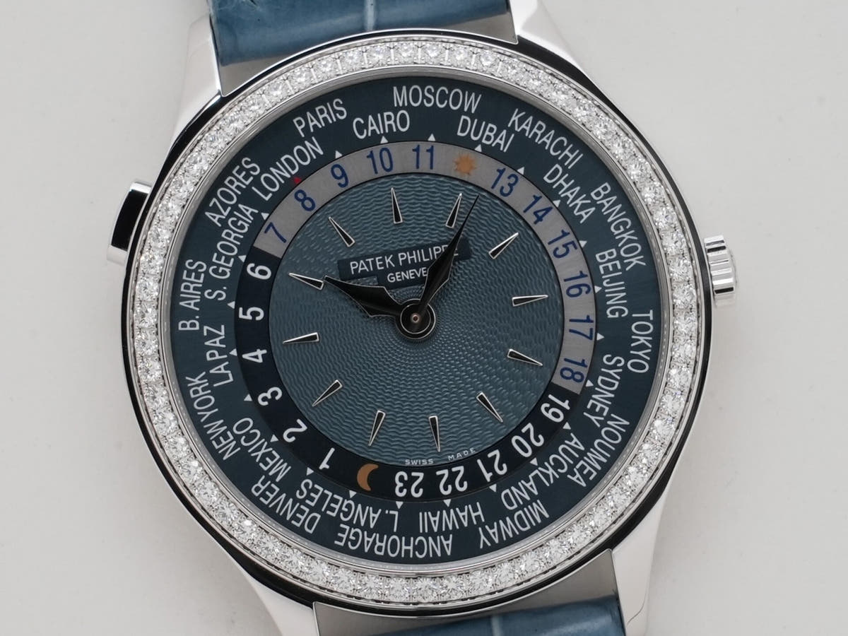 パテックフィリップ コンプリケーション ワールドタイム Ref.7130G-016 ブルーグレー文字盤 未使用 xdaq3hnz